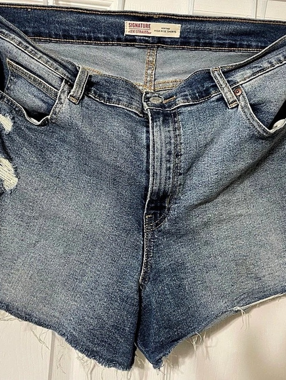Levi's Signature by Levi Strauss & Co. Heritage High-Rise Shorts High-Rise Denim